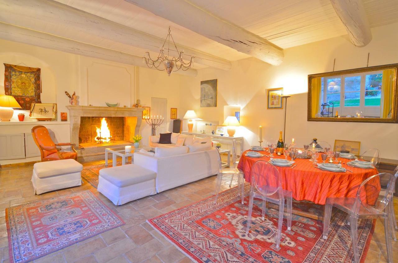 Villa Ferme St Roch Robion en Luberon Exterior foto